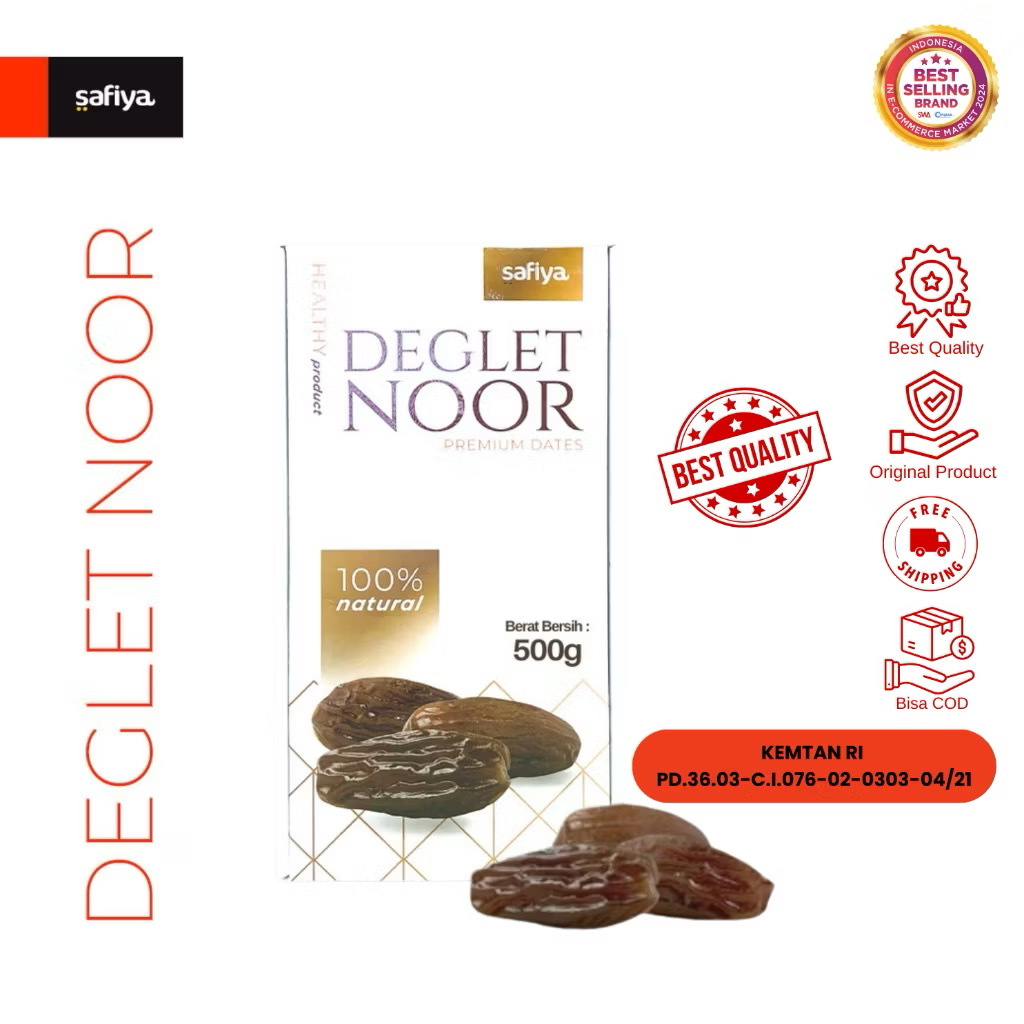 Kurma Tunisia Madu 500gr - Safiya Deglet Noor Premium