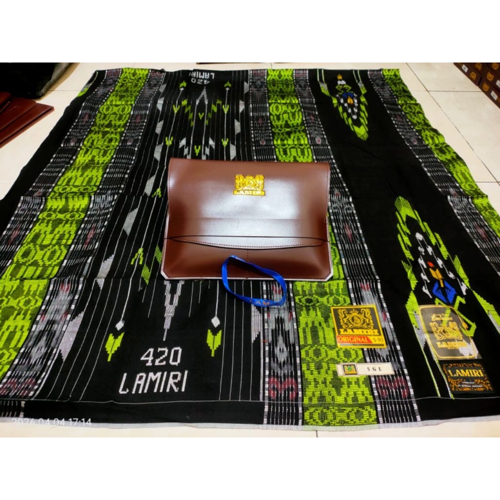 SARUNG LAMIRI S-90 TIPE SGE 420 DAN CORAK TAMER JAHITAN TENGAH SUTRA 50%