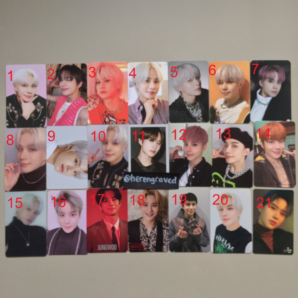 (Ready Stock) Photocard official NCT 127 Jungwoo Photocard Benefit