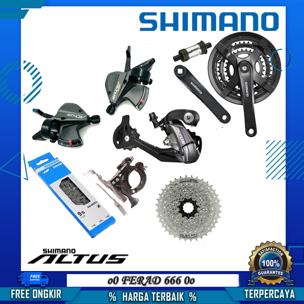 Groupset Shimano Altus M370 9 Speed