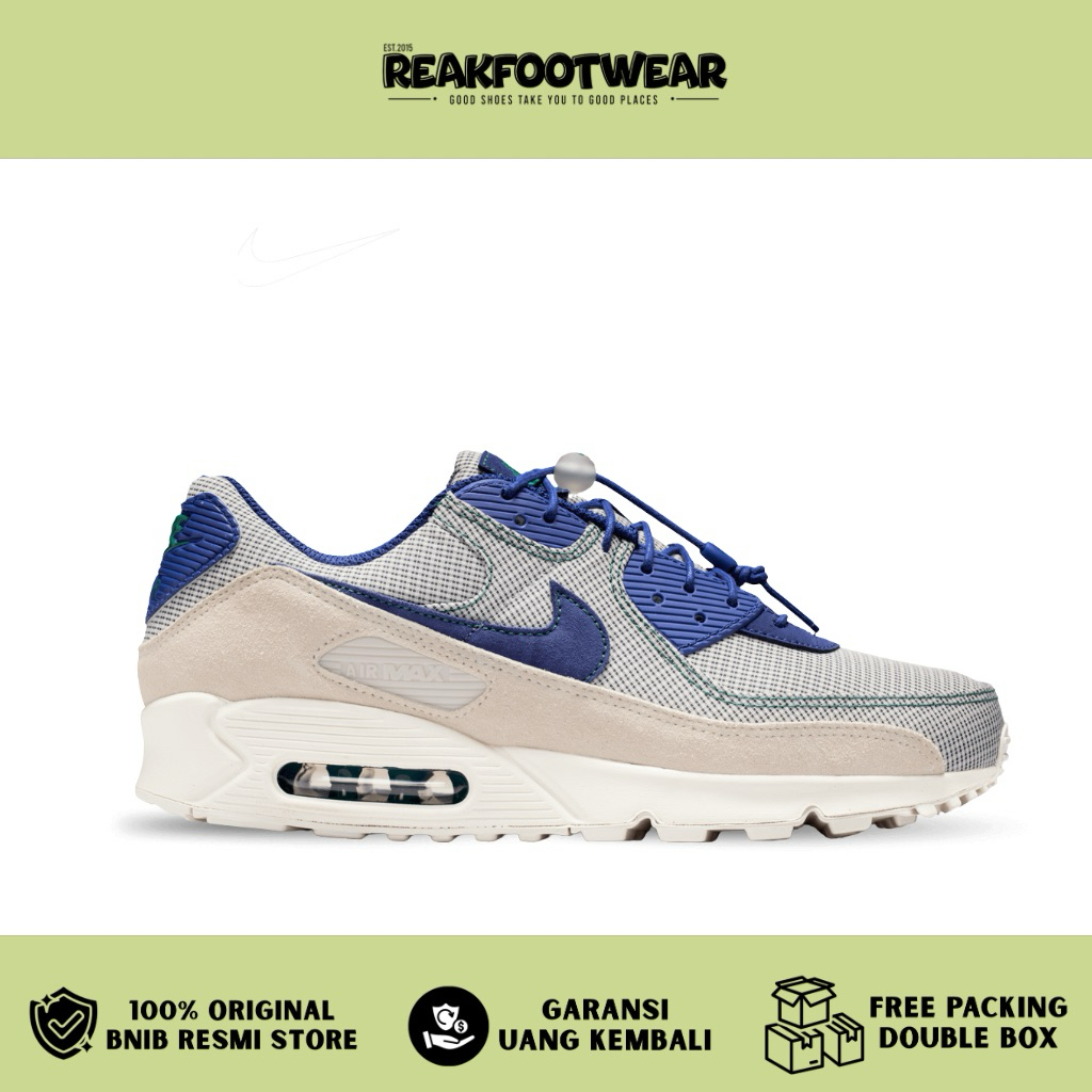 Nike Air Max 90 Qs Coconut Milk Deep Royal Blue - IR1950-100