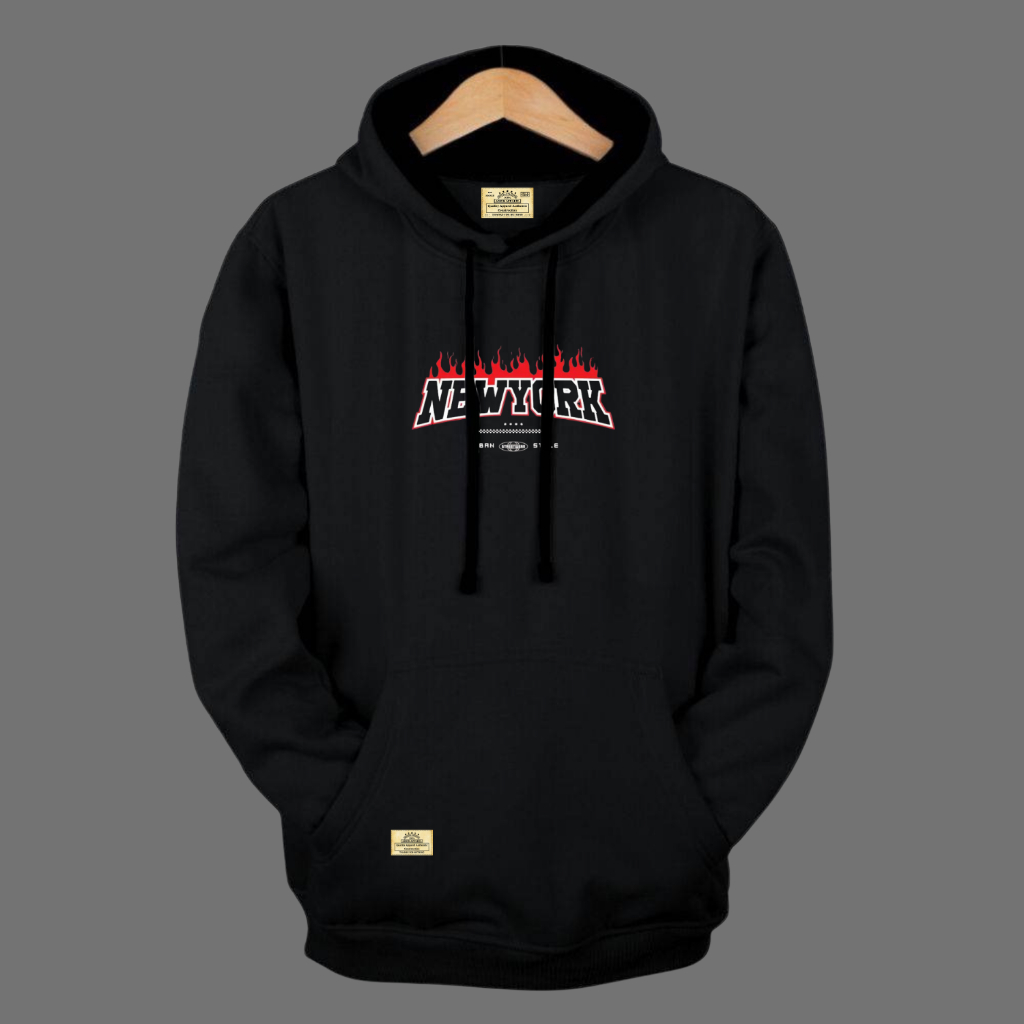 Jaket Hoodie Pria Aesthetic Terbaru Oversize Nyaman Unisex Warna Hitam Hodie Cewek Cowok Terpopuler 