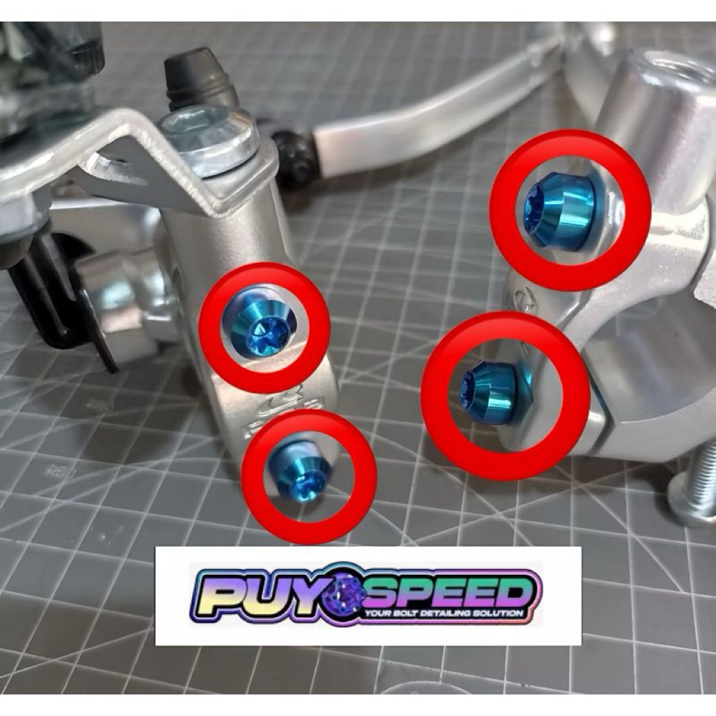 BAUT TITANIUM BUAT MASTER REM KTC RCB RPD BREMBO RCS HANDLE KOPLING DAN MASTER BAUT TITANIUM  ORIGIN