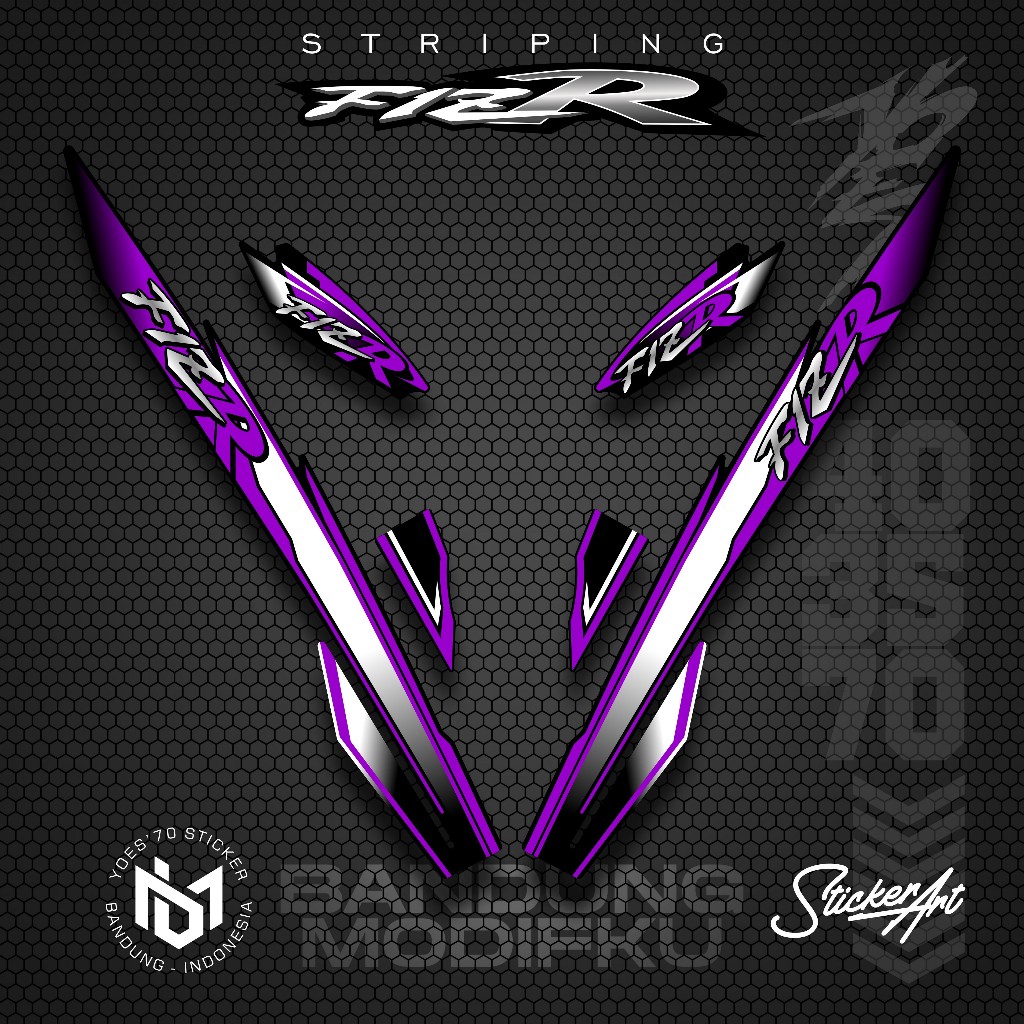 STRIPING VARIASI YAMAHA F1ZR / KRS 59 / STICKER LIST MOTOR F1 ZR / POLET STIKER VARIASI YAMAHA F1ZR