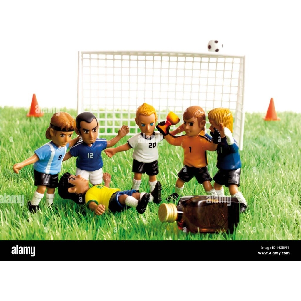 Go Goal Ole Figure Soccer Vintage Mainan Sepak Bola M&C Toys Original
