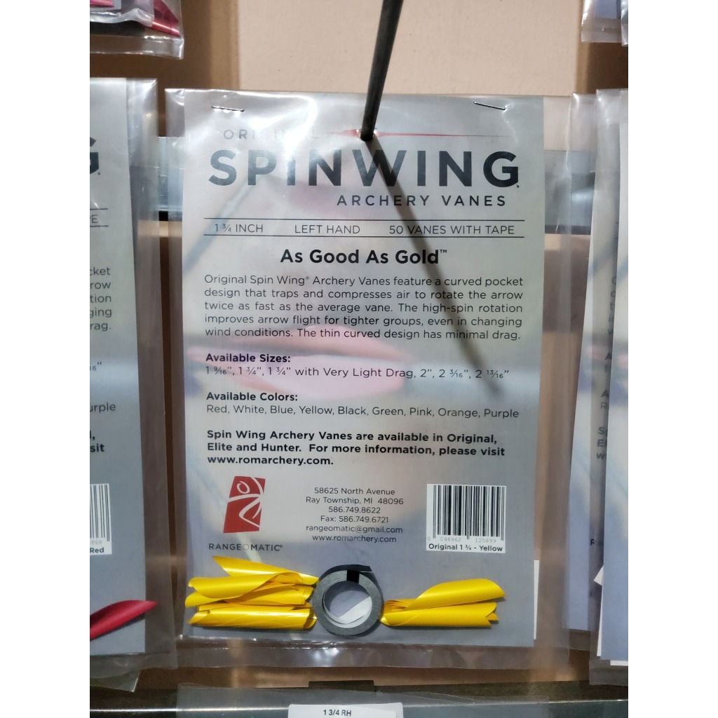 Left Handed Spin Wing Vanes Original / Spin Wing / Vanes Spin Wing