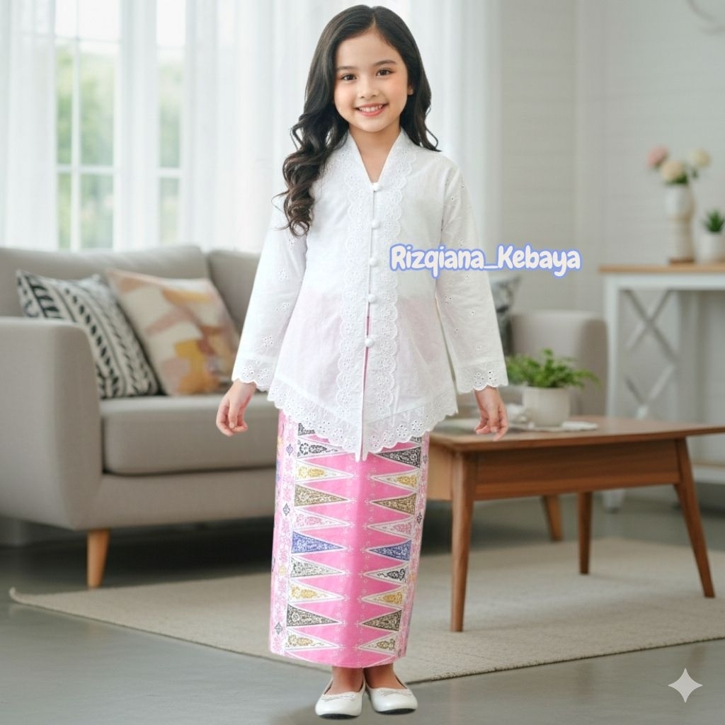 SETELAN KEBAYA ENCIM RENDA ANAK // KEBAYA ENCIM POLOS ANAK // KEBAYA ENCIM SENADA // KEBAYA ENCIM AN