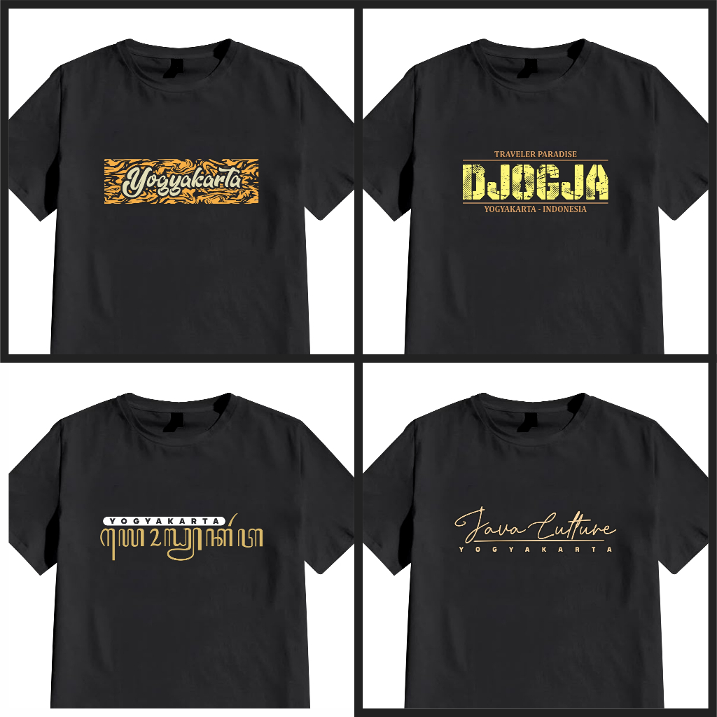 kaos jogja atasan kota yogyakarta kaos malioboro original 100% kaos hitam putih