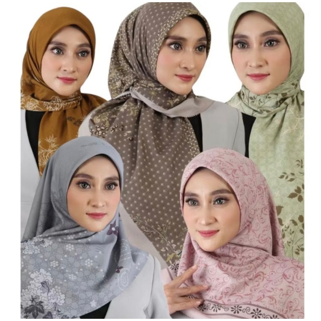 grosir jilbab hijab voal segiempat lasercut motif bunga