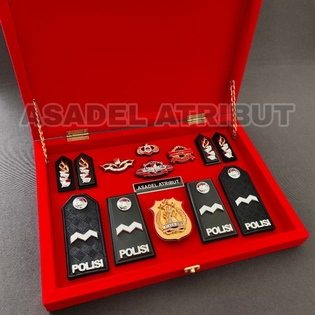 ‎SET BOX PANGKAT POLISI AIPDA EKSKLUSIF PREMIUM / SOUVENIR BOX PANGKAT AIPDA / PANGKAT PDH AIPDA / P