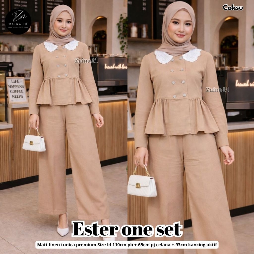 Ester One Set | Linen Tunik Premium