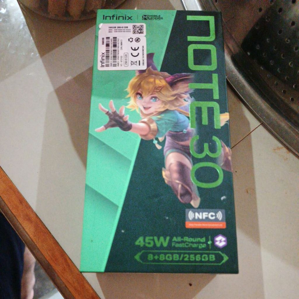 box hp infinix not 30