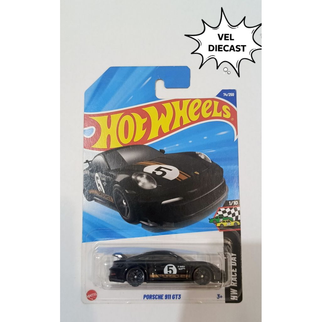 Hot Wheels Porsche 911 GT3 HITAM