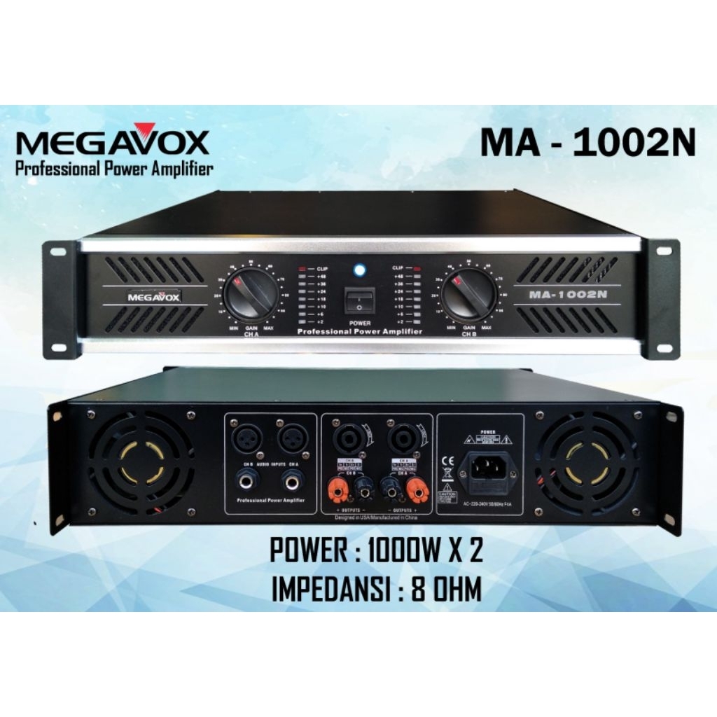 POWER MEGAVOX MA 1002N/ Power Megavox Ma 1002n/ power megavox ma 1002n