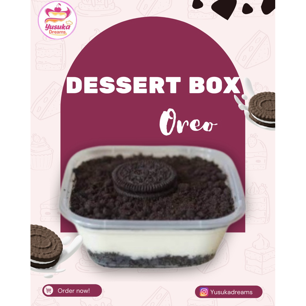 Dessert Box ukuran 200ml/1 box/oreo