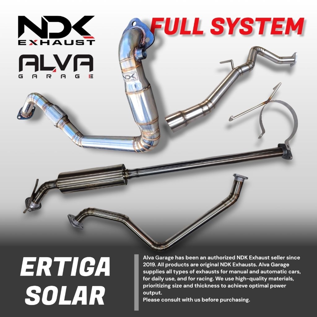 KNALPOT ERTIGA DIESEL NDK KNALPOT ERTIGA SOLAR FULSET NDK EXHAUST