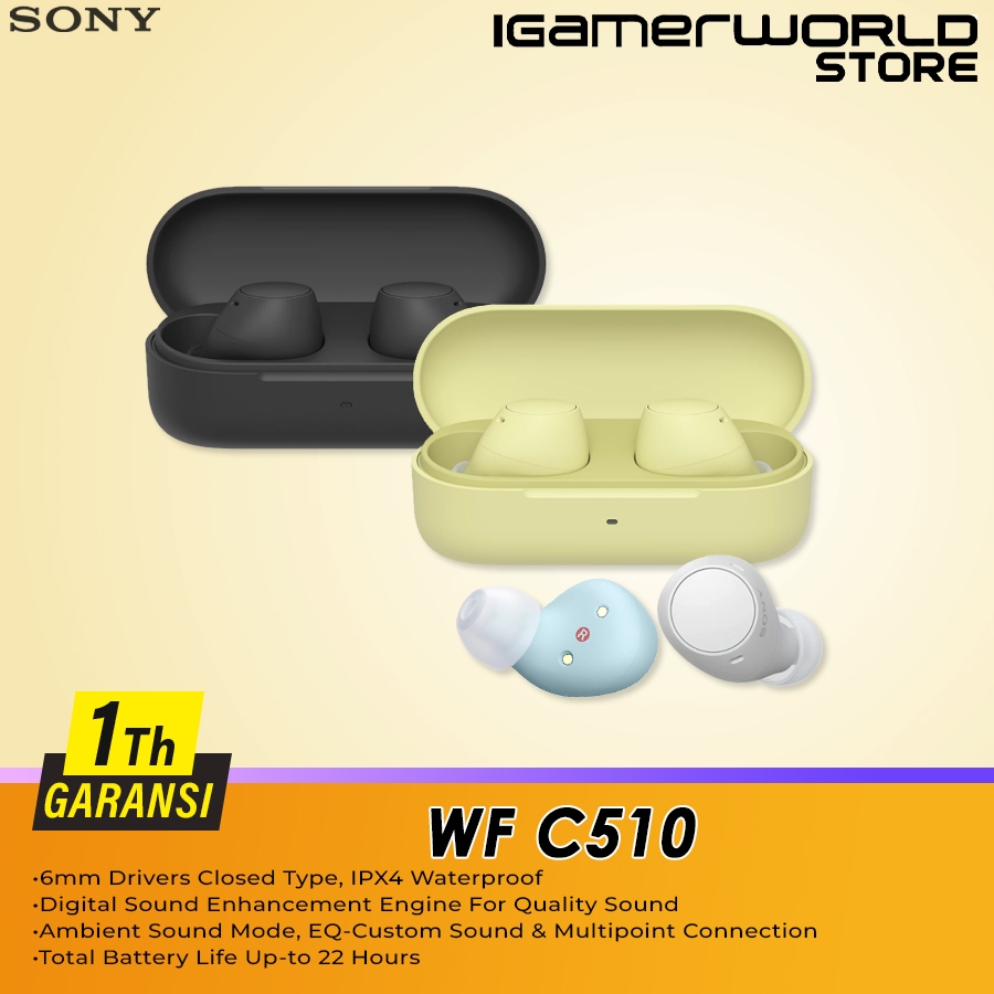Sony WF-C510 Truly Wireless Earphone WF C510 TWS True Wireless Earphone