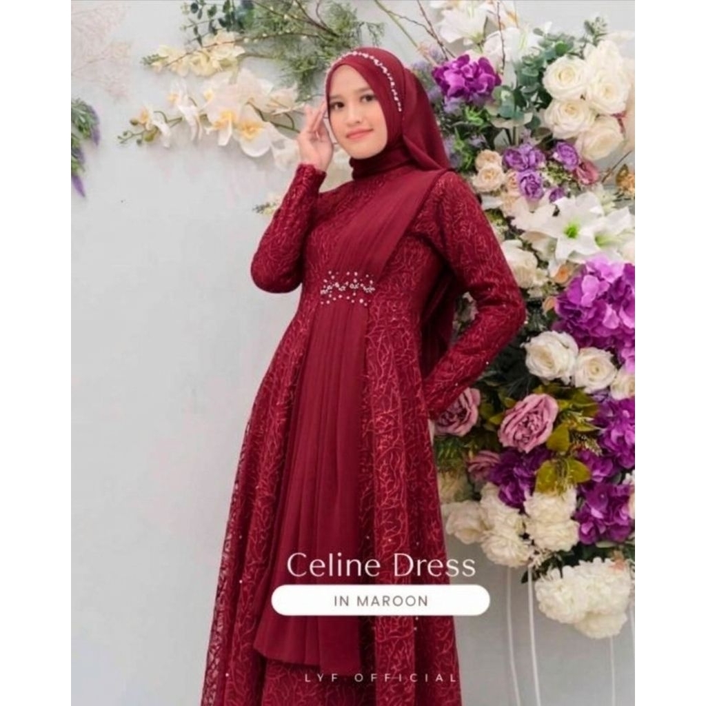 CELINE DRESS MYL*F size S Ld 88 set Hijab