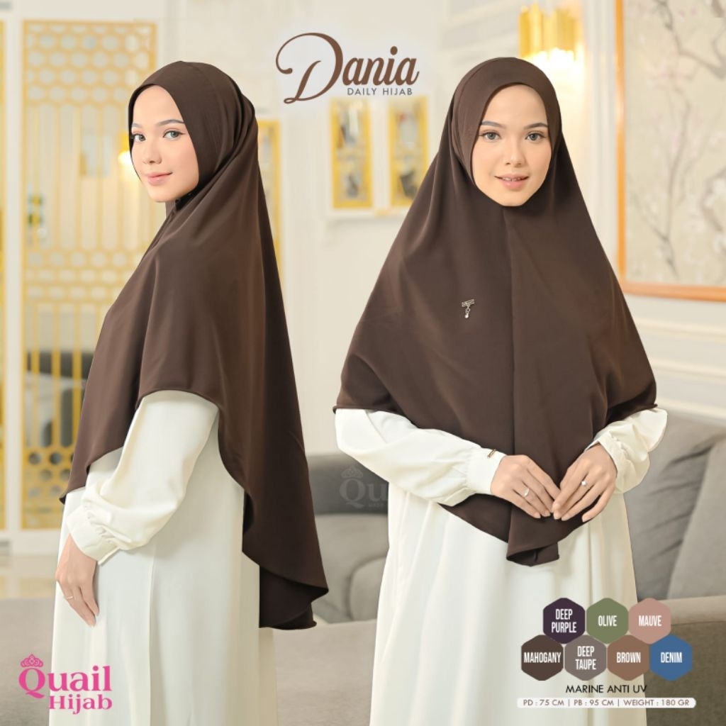 Hijab Dania by Quail Hijab | Hijab Umrah | Hijab Marine Anti UV