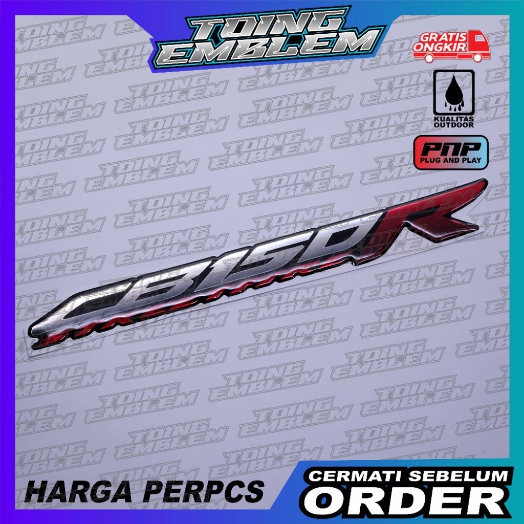 Emblem honda cb150r / emblem timbul honda cb150 / emblem titanium honda cb150r / emblem honda cb150 