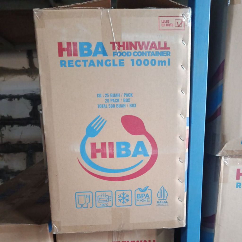 Thinwall Hiba Rect 1000 ml