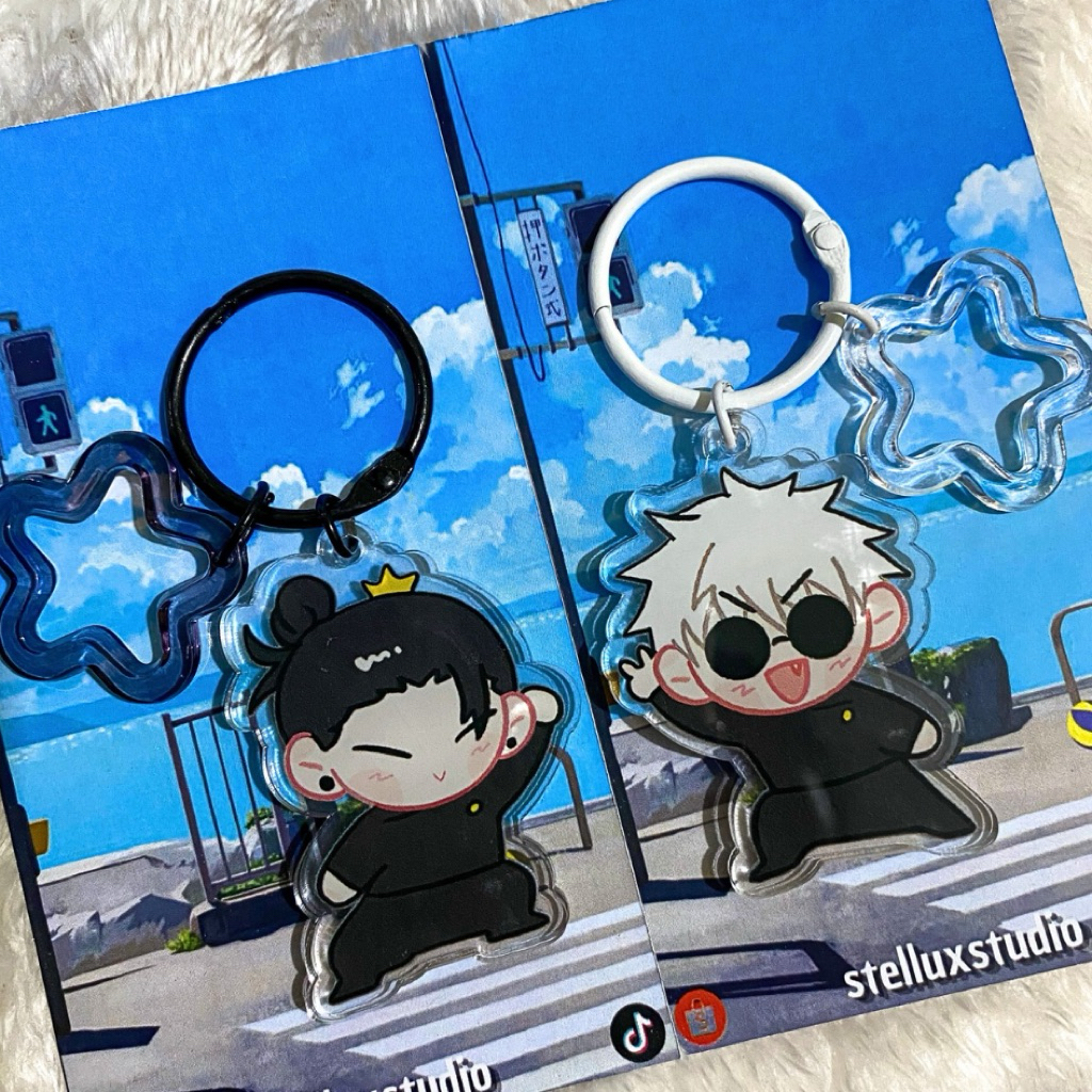 GojoGeto/SatoSugu double acrylic keychain