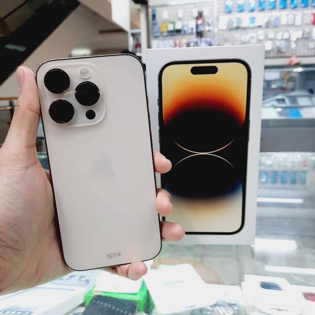 iPhone 14 pro 1 TB - Gold - Ex Resmi Digimap - Second