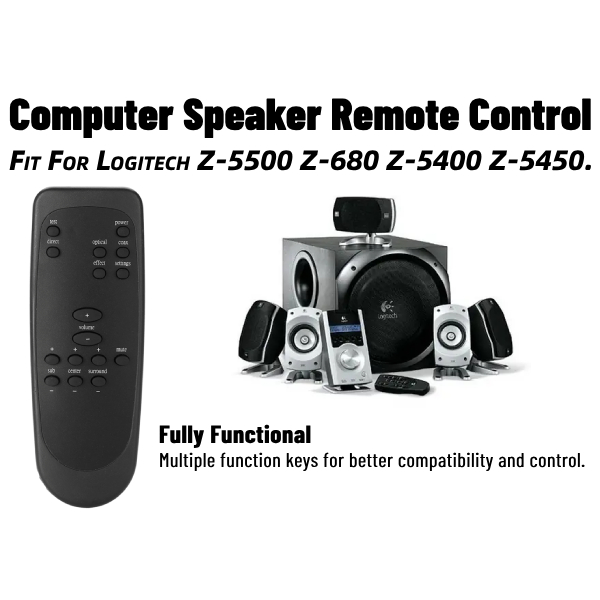 Remote Control Logitech Z5500 5.1 Multimedia Speaker System (Replacement)