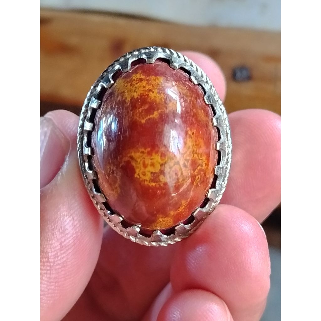 CINCIN BATU AKIK ATI AYAM KENDIT NATURAL ALAMI
