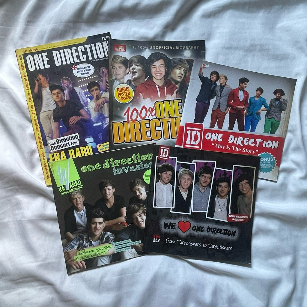 [TAKE ALL] ONE DIRECTION 1D - UNOFFICIAL BOOK & MAJALAH COLLECTOR EDITION - PRELOVED MAGAZINE MERCHA
