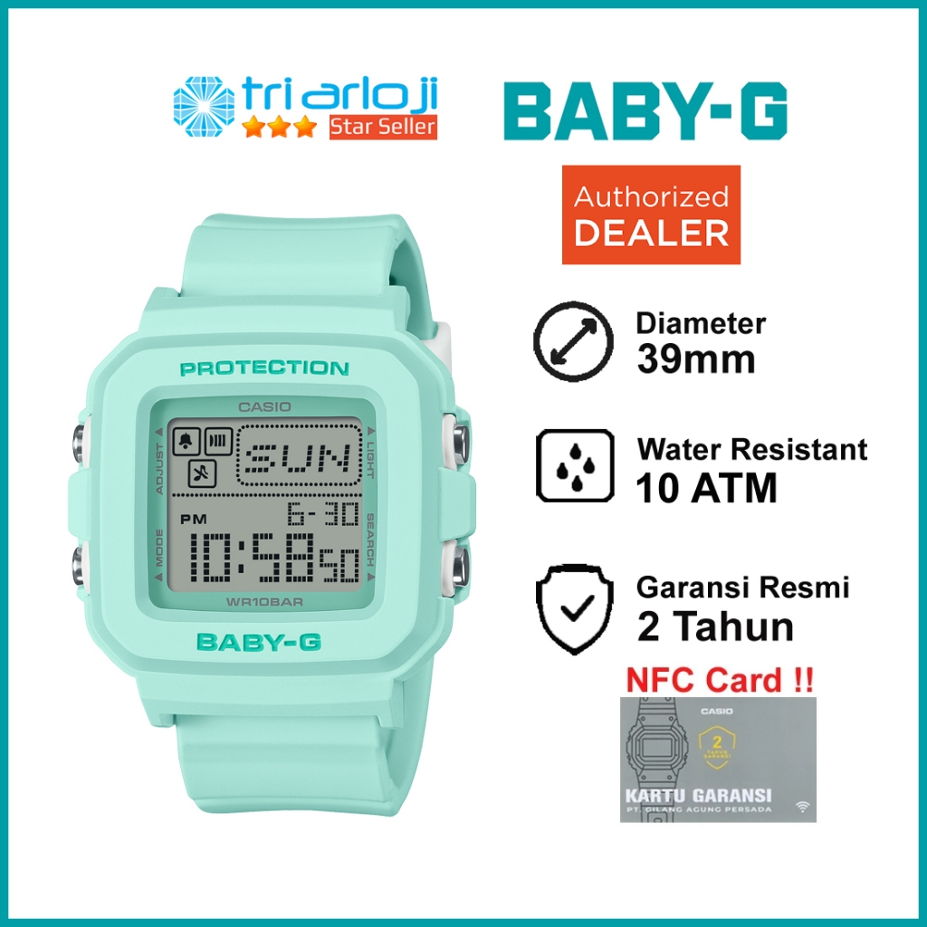 Casio BABY-G BGD-10-3DR Jam Tangan Wanita Digital BabyG BGD-10-3 BGD10 BGD 10 3DR