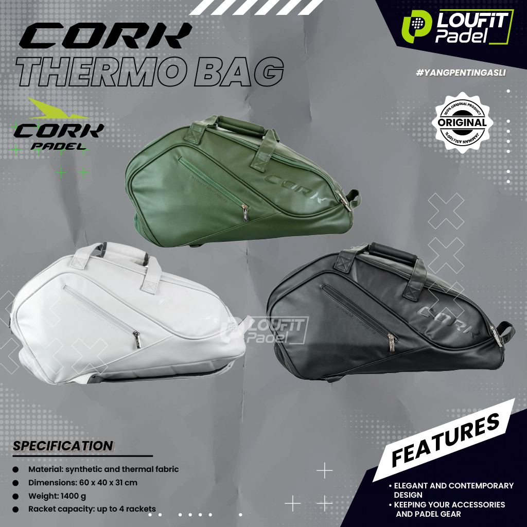 CORK Thermo Bag Padel Bag / Tas Raket Padel Cork (2026) Original