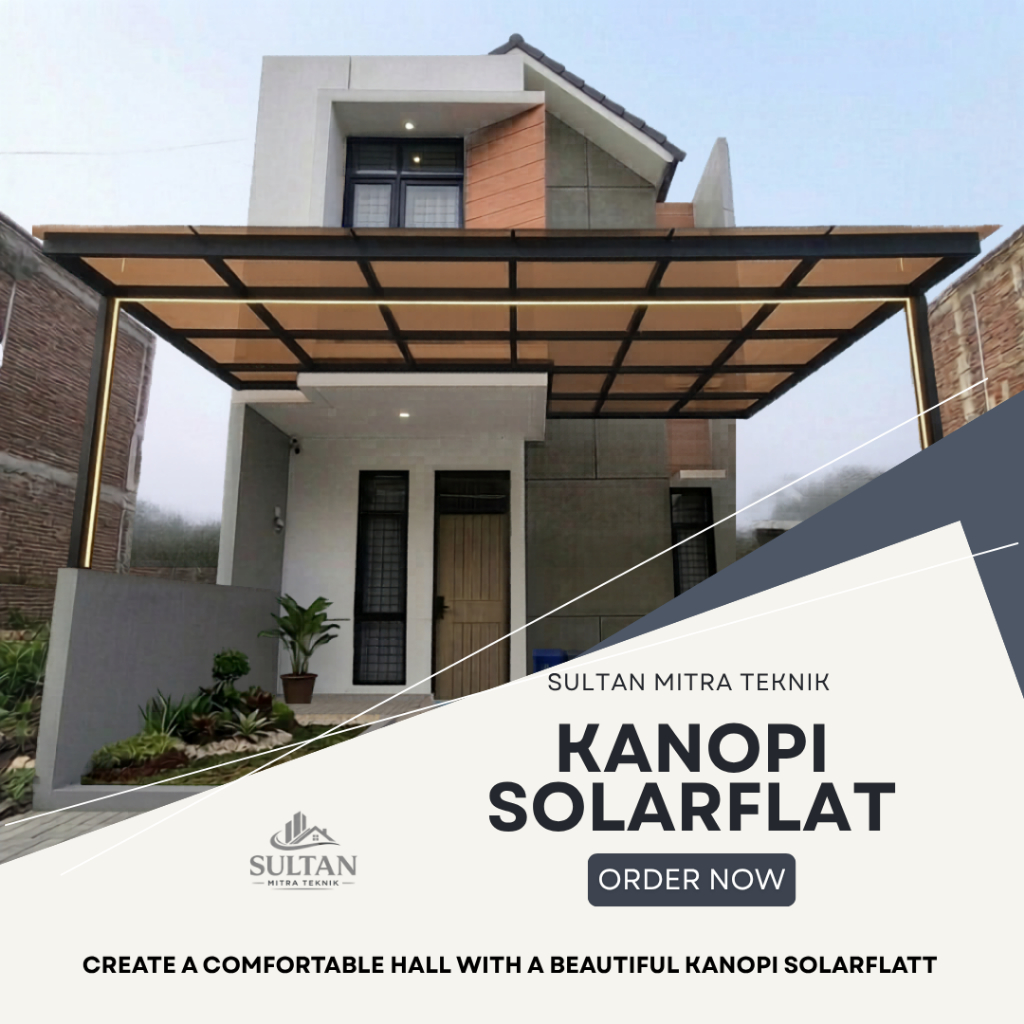 Pasang Kanopi Solarflat Bandung - Atap Bening Seperti Kaca Berkualitas