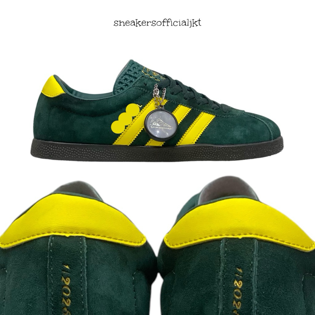 Sepatu Sneakers Liverpool Green Yellow Gum - Sneakers Retro Casual Suede - SneakersOfficialJkt