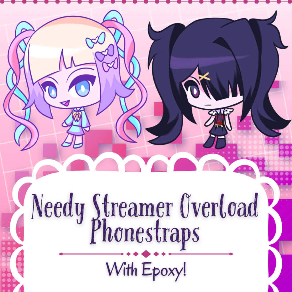 Fanmerch phonestrap needy streamer overload needy girl overdose nso (ame, kangel)