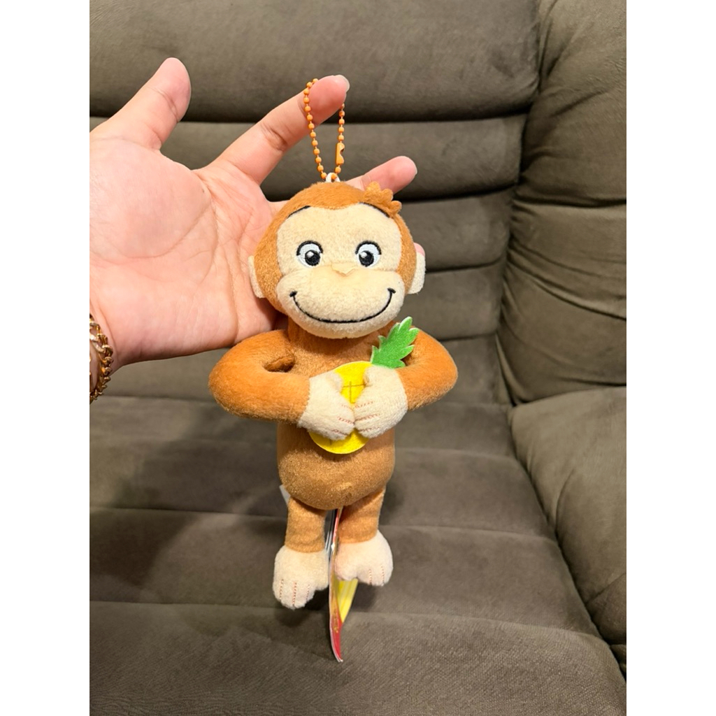 [BARU] Gantungan kunci/tas boneka monyet Curious George nanas newtag original