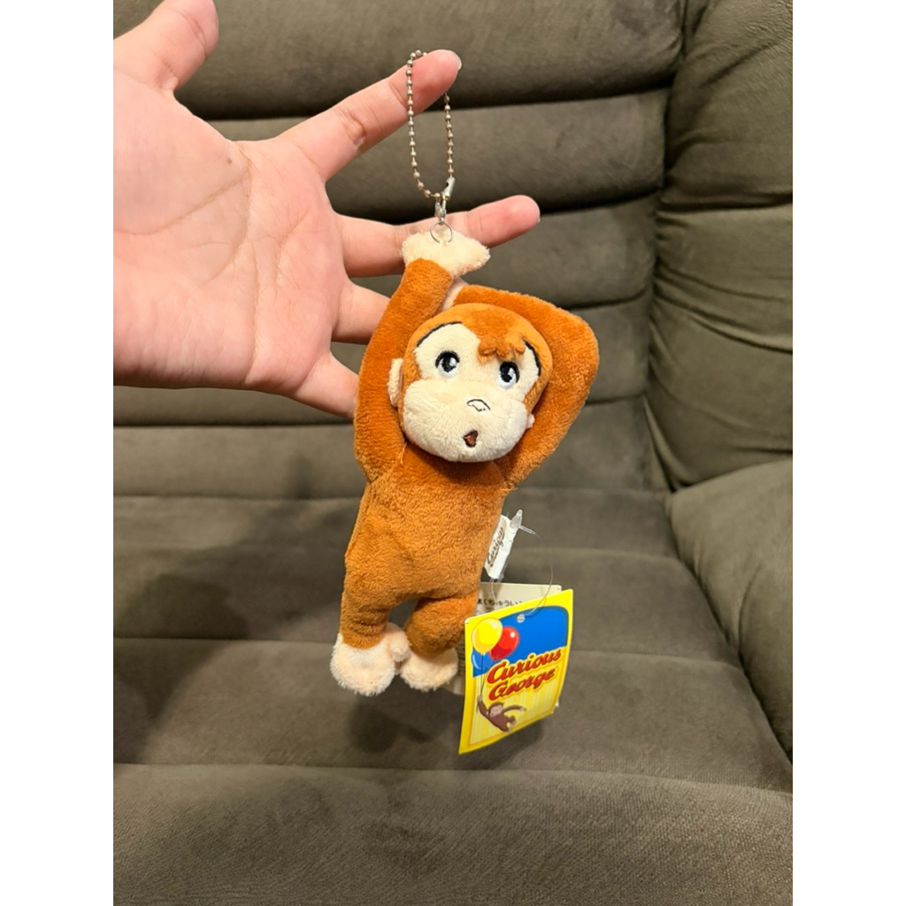 [BARU] Gantungan kunci/tas boneka monyet Curious George santai newtag original
