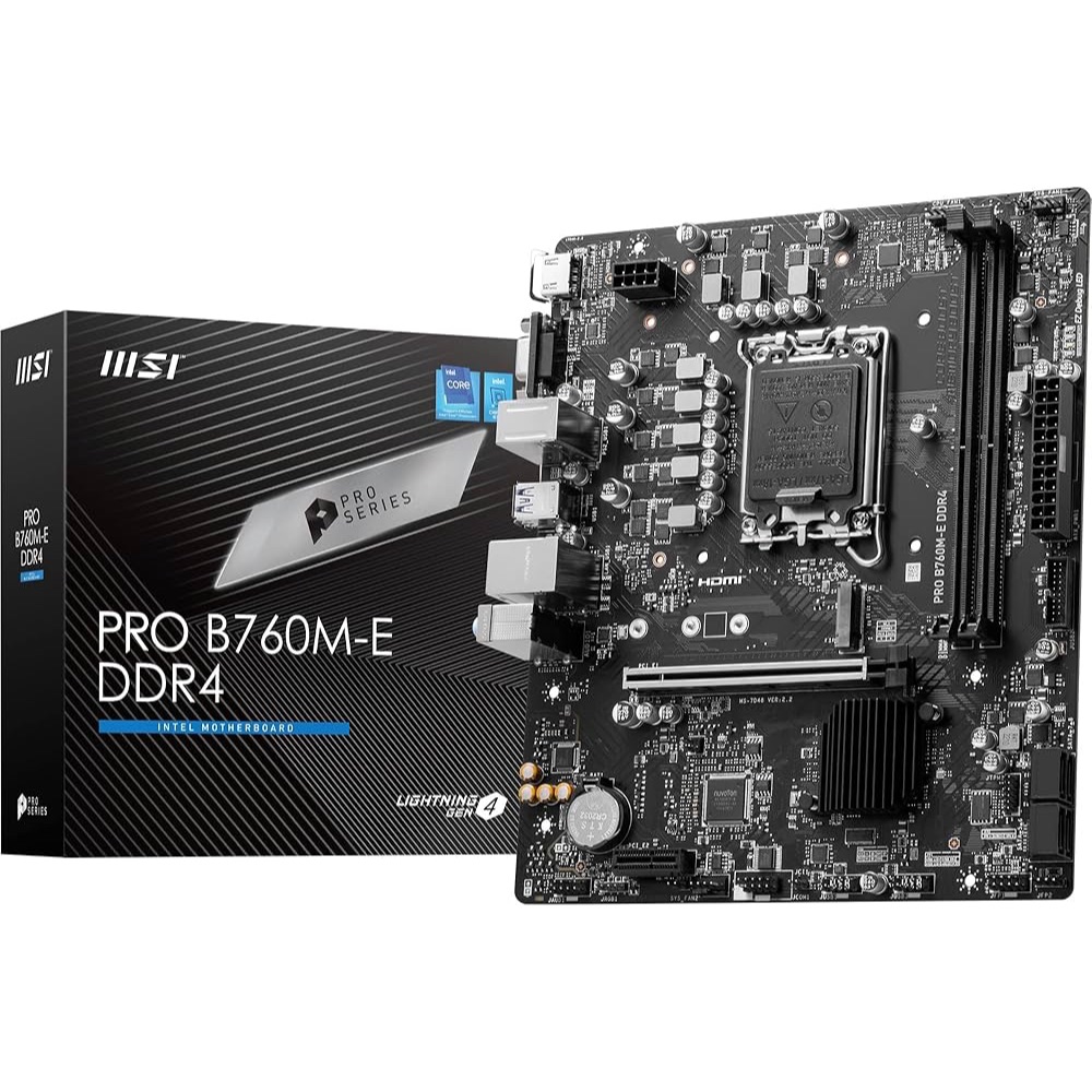 Motherboard MSI Pro B760M-E DDR4 LGA 1700 - Motherboard MSI Pro B760M E chipset B760 DDR4 LGA1700 - 