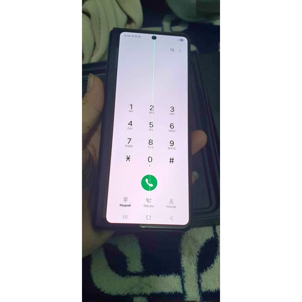 LCD depan z fold 2 minus 1 line