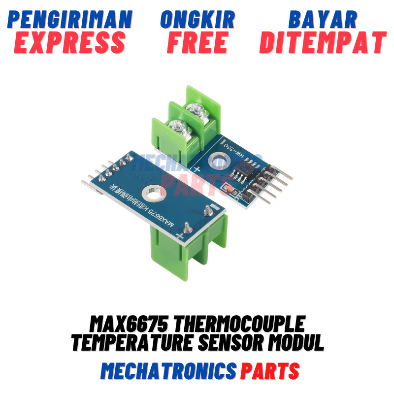 MAX6675 Thermocouple Temperature Sensor Modul Digital SPI Suhu Temperatur TYPE-K .