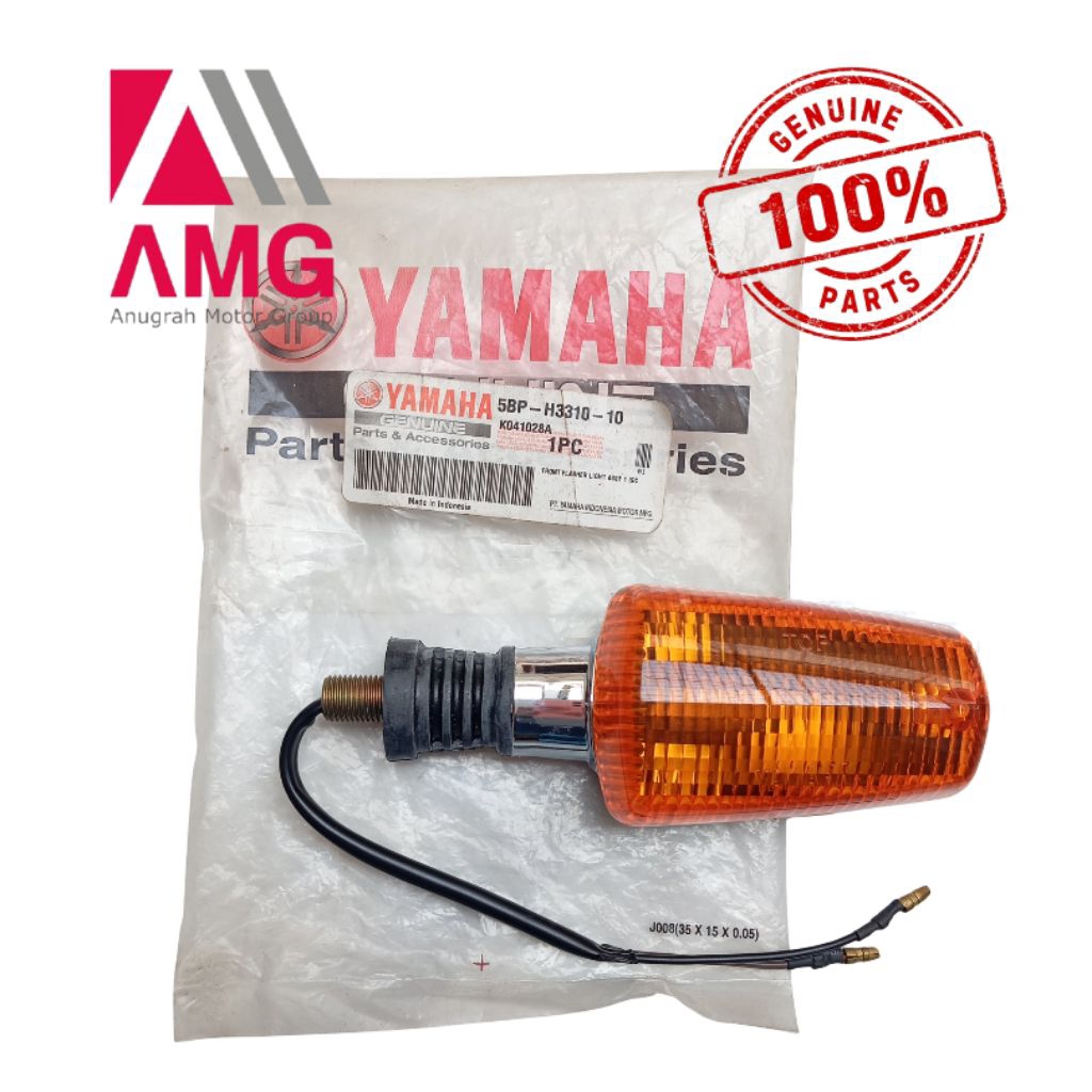FRONT FLASHER LIGHT ASSY 1 KIRI YAMAHA SCORPIO (5BP-H3310-10) / LAMPU SEN KIRI / LAMPU SEIN KIRI