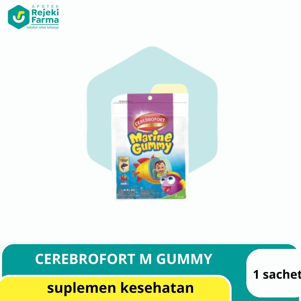 Cerebrofort Marine Gummy - Diperkaya Omega 3 untuk Perkembangan Otak Anak