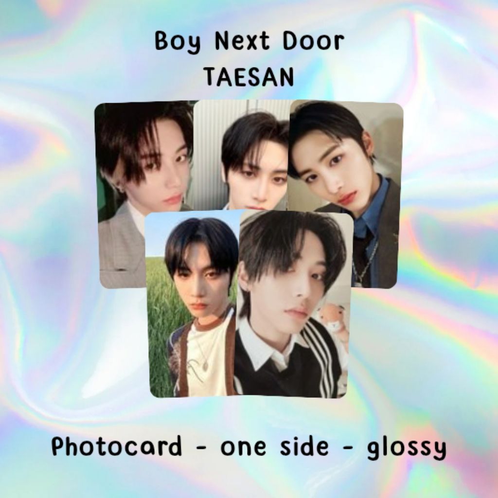 TAESAN BOYNEXTDOOR UNOFFICIAL PHOTOCARD PC BND