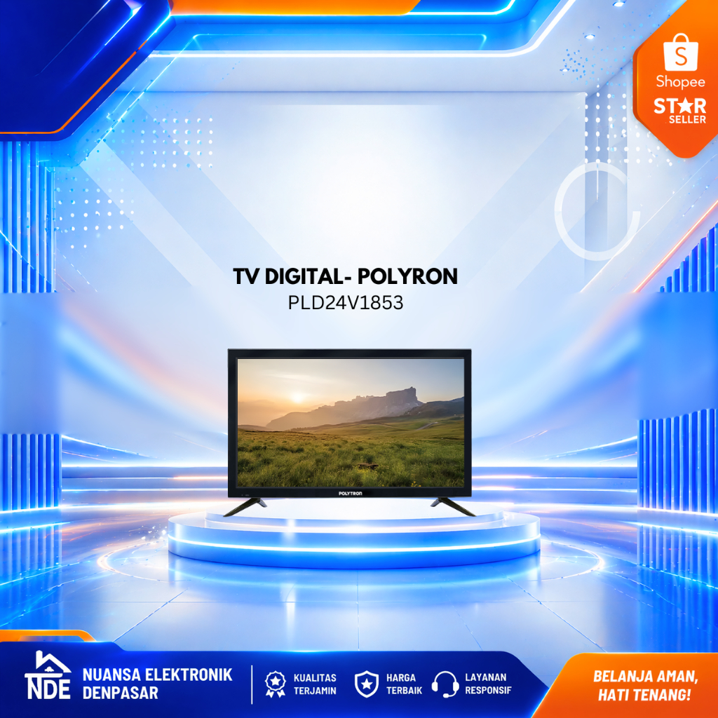 LED TV Digital Polytron 24V1853 / 24V1853 24 Inch  - Nuansa E:eltronik Denpasar