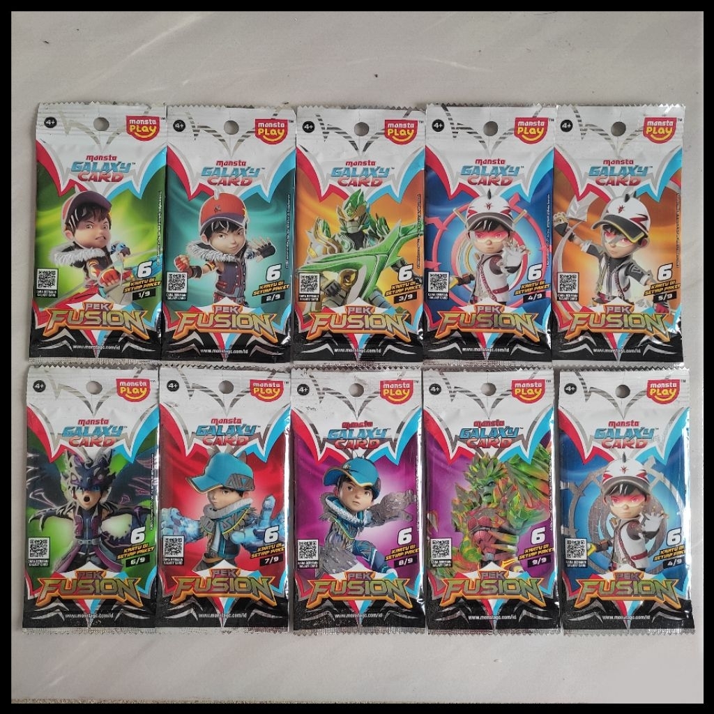 MONSTA GALAXY CARD INDONESIA : PEK FUSION (FULL SET + SR PACK)