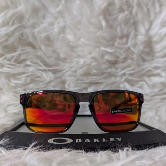 Kacamata Original Oakley Holbrook Black ink w/ Prizm Ruby 009244 28 running cycling golf