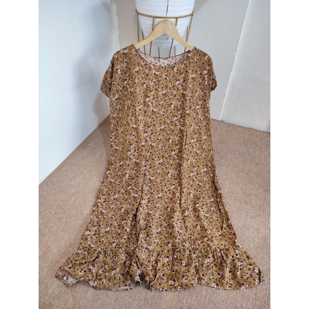Daster Ruffle Coklat
