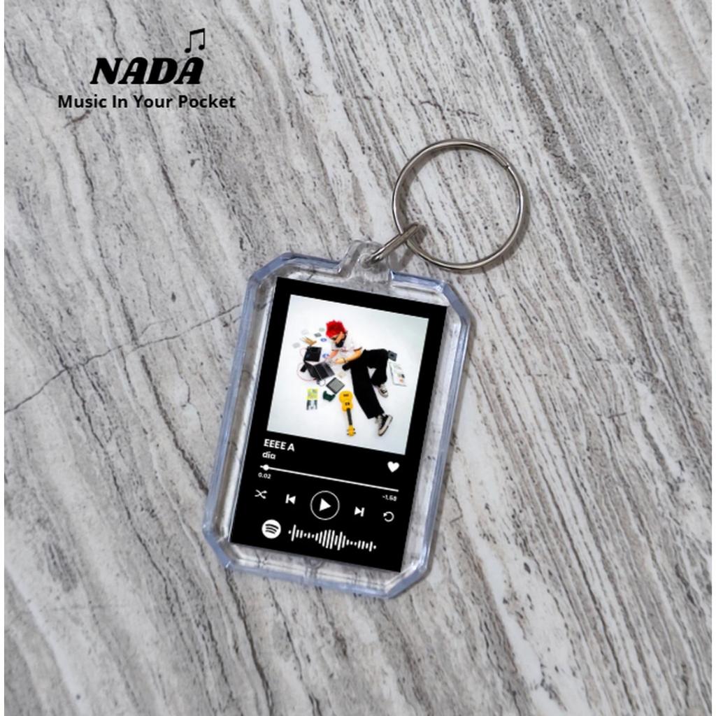 Gantungan Kunci EEEE A | Keychain EEEE A Ganci Spotify Keychain Lagu Barcode Bisa Scan Premium