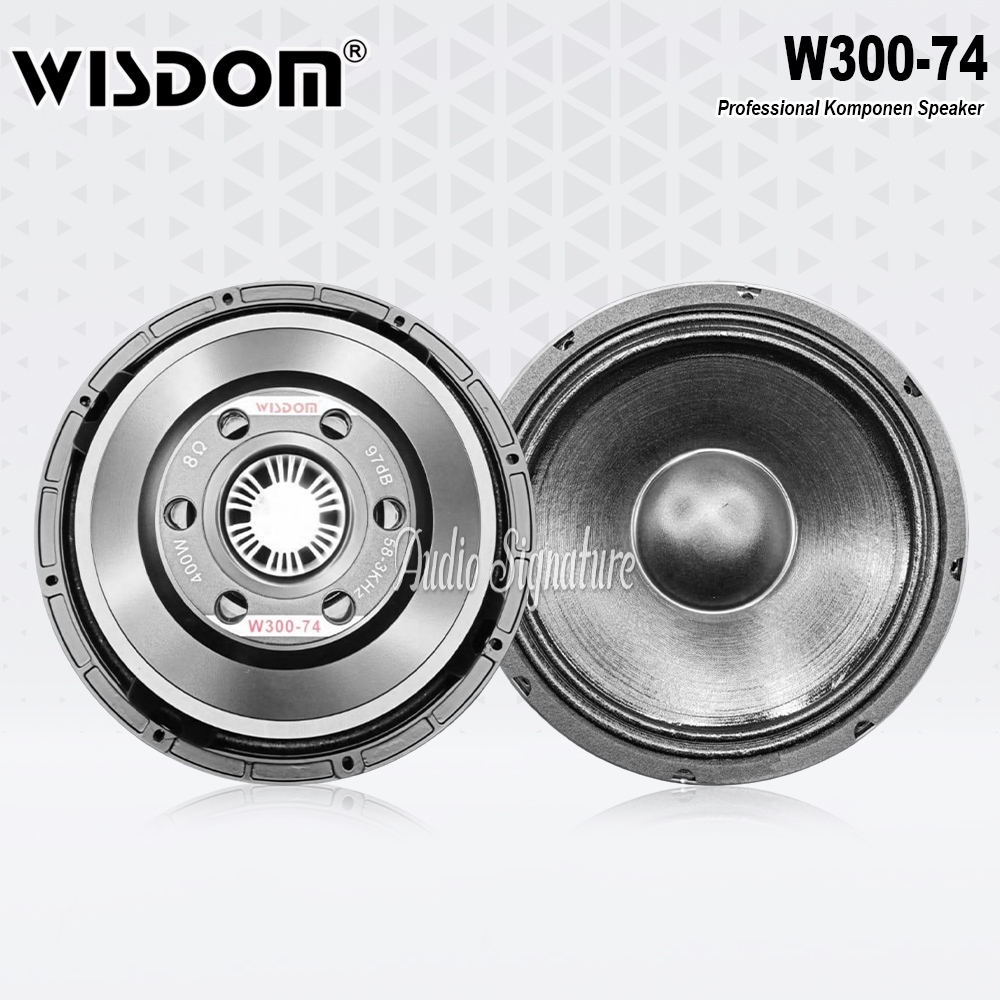 Komponen Speaker 12 Inch WISDOM W30074 | W300 74 | W 300 74 Original