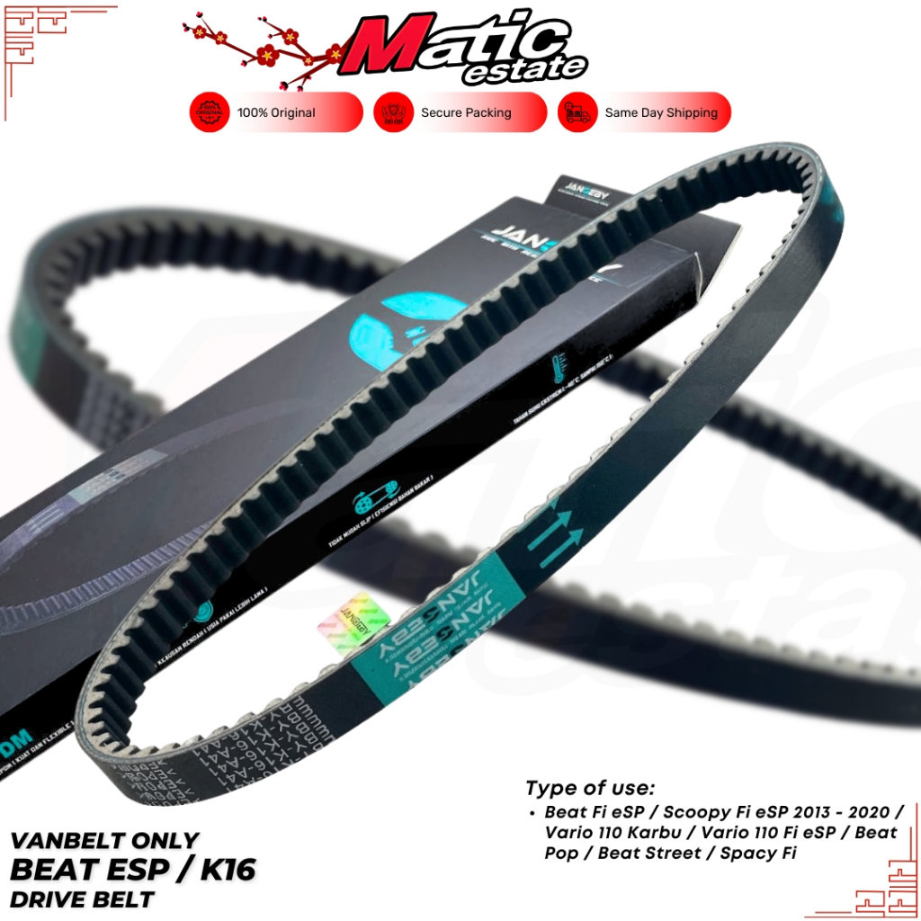 JANGEBY Drive Belt Beat ESP K16 V Belt Beat Street Vario 110 Scoopy ESP Original